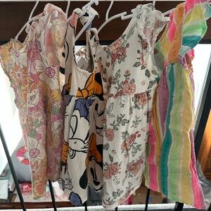 Colorful Girls Dresses Set - 12-18 months